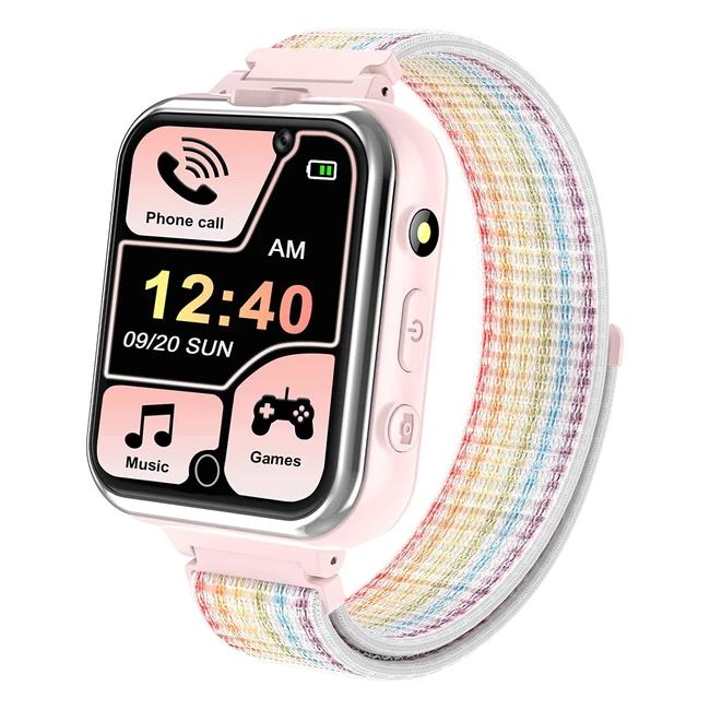 Montre intelligente pour enfants avec caméra, lecteur MP3, podomètre et communication bidirectionnelle - cadeau idéal pour filles et garçons