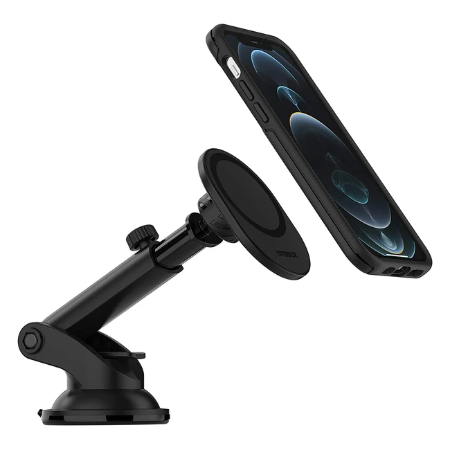 OtterBox Wireless Car Mount for MagSafe - Secure & Adjustable Design for iPhone - Black