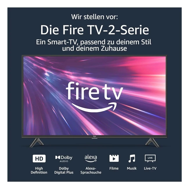 Amazon Fire TV2 Serie HD Smart TV 32 Zoll 720p - Filme und Serien in HD erleben