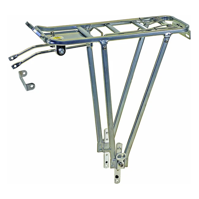 Porte-bagages ajustable en alliage argent pour vlos 24-26-28 avec kit de fixat