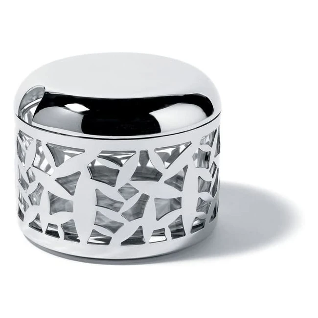 Alessi Cactus Käse-Keller MSA17 - Edelstahl poliert mit Glas - Platzsparendes Design