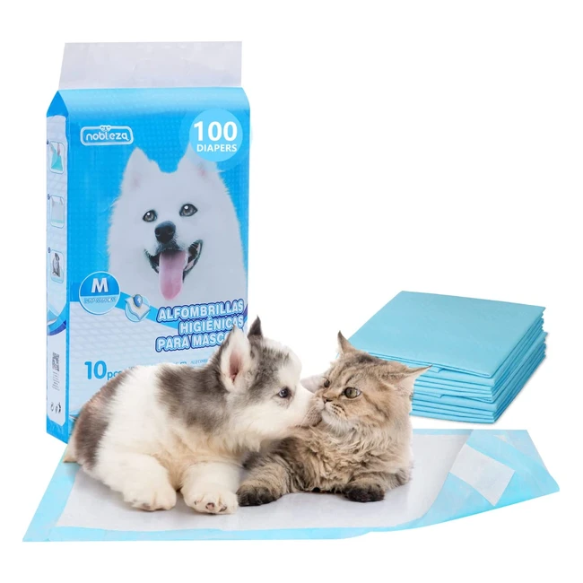 Empapadores para perros Nobleza - Ultraabsorbentes y antibacterianos - 100 unidades