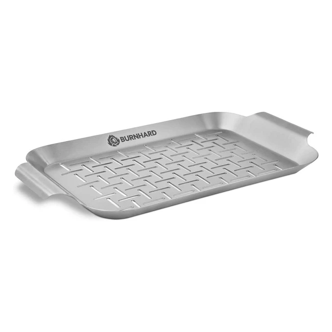 Burnhard Grillschale Edelstahl 275x19x2cm fr Gemse Fleisch und Fisch f