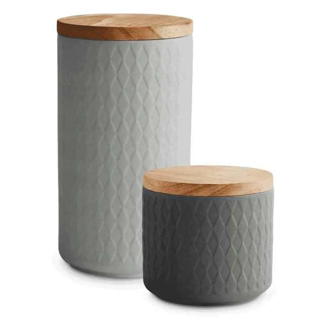 Keramik Vorratsbehlter mit Holzdeckel - sicher und stilvoll aufbewahren