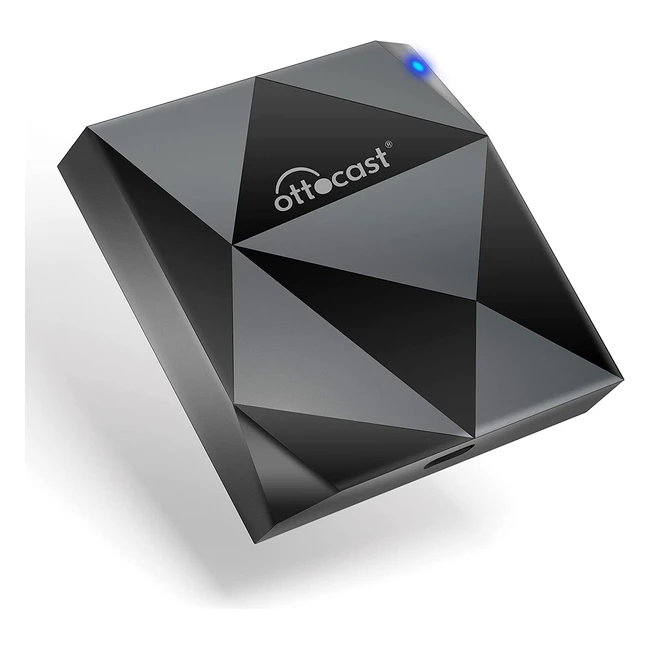 Ottocast Mini Carplay Wireless Adattatore - Controllo Vocale e Touch - Compatibile con Auto Già con Carplay - Nuova Versione 2022