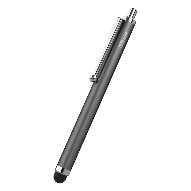 Stylet Trust pour tablettes - Pointe souple en caoutchouc - Noir - Réf. 12345