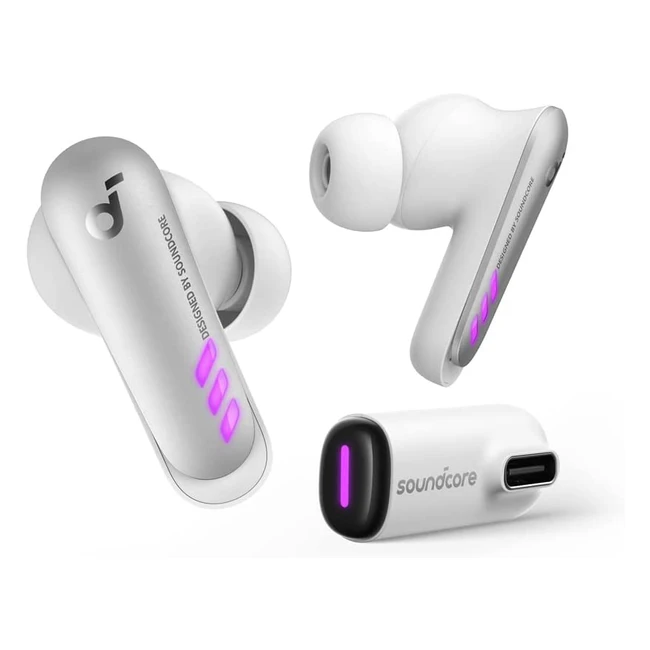 Soundcore VR P10 Wireless Gaming Earbuds - 30ms Latency, Bluetooth 2.4GHz, USB-C Dongle - Meta Quest Accessories