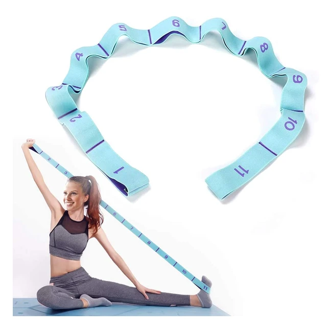 Banda elástica de fitness Dehub para yoga, pilates, crossfit y danza - 11 anillos de resistencia