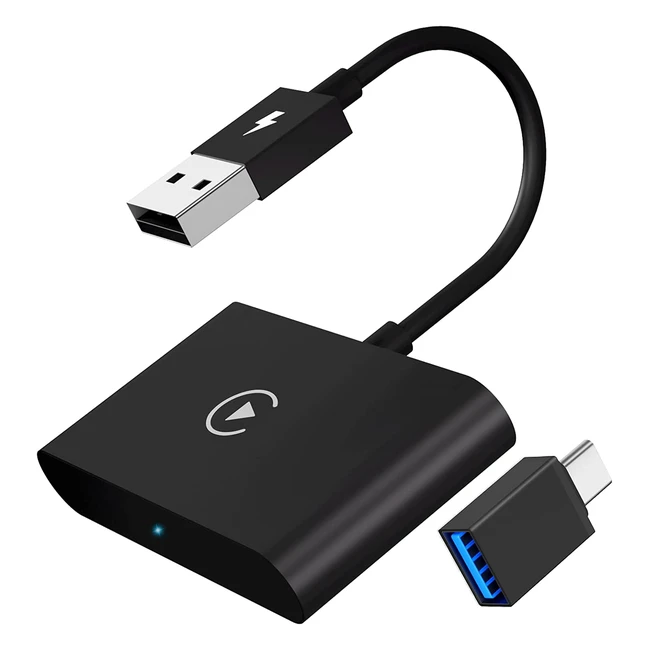 Wireless Carplay Adapter for iPhone - Convert Factory Wired Carplay to Wireless - Compatible with Audi, Volvo, Porsche, Benz, Ford - 5GHz WiFi Autoconnect - AKCORDS