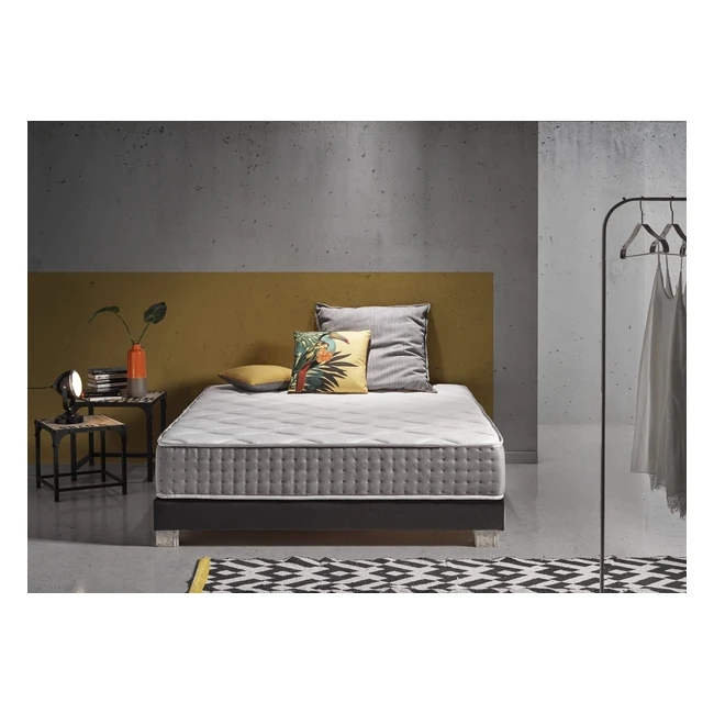 Matelas Simpur Relax Ergo Equilibr 200x200cm - Mousse à mémoire de forme soft - Confort universel et orthopédique - Soutien semi-ferme et ferme - 9 zones de confort