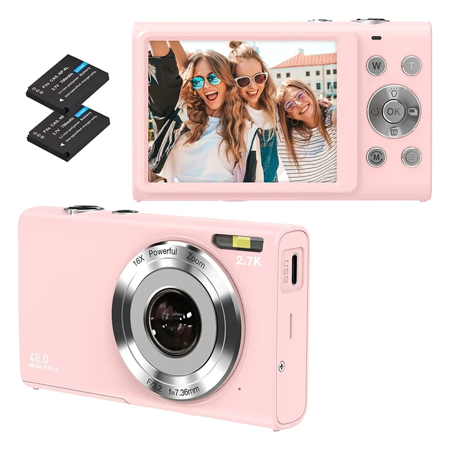 Upgrade Your Vlogging Game with 48MP Autofocus Digital Camera - Portable and Easy to Use