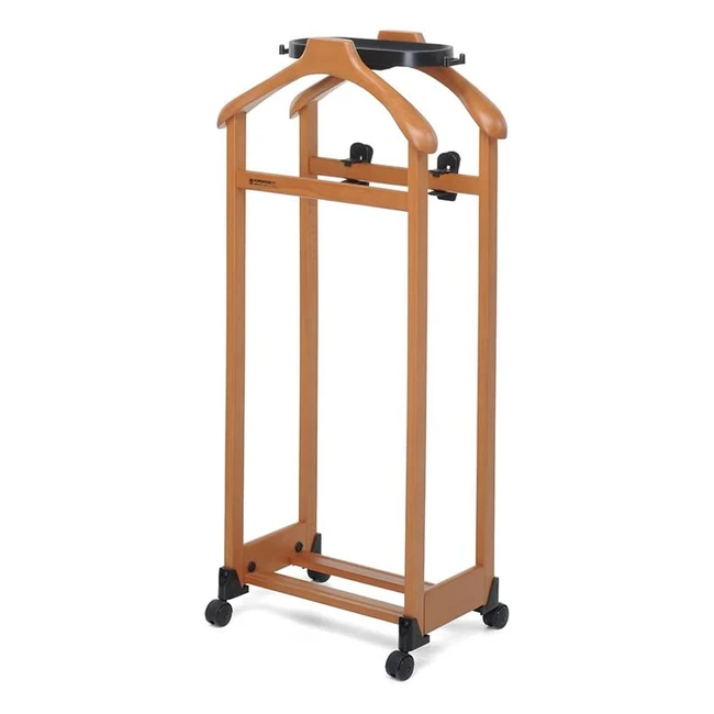 Indossatore da camera Foppapedretti con vaschetta portaoggetti e staffe regolabili