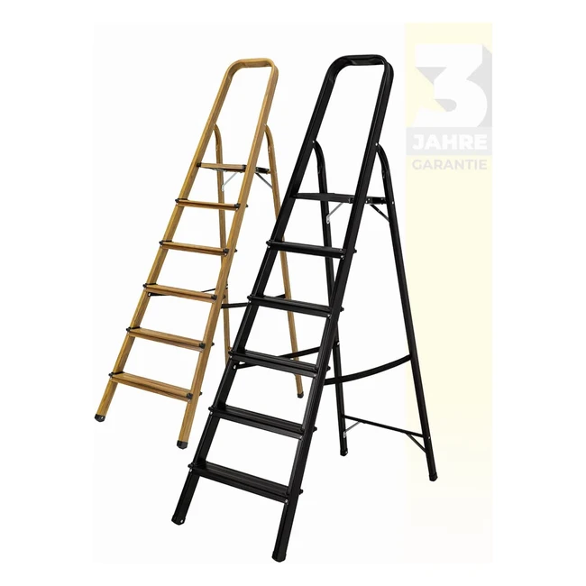 Craftfull Alu Stehleiter CF133A - Klappleiter mit Ablage - 150 kg - 36 Stufen - 