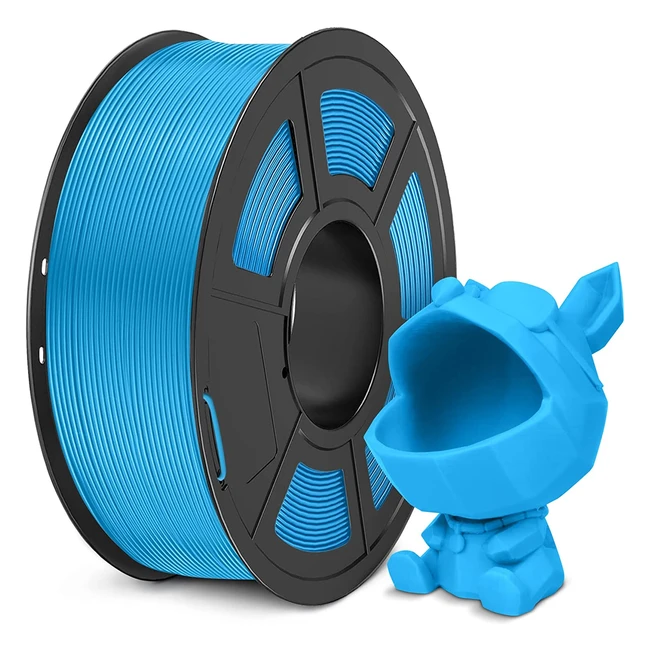 Filament PLA Sunlu Meta 175mm - Haute ténacité, meilleure fluidité, impression 3D plus rapide et précision dimensionnelle 0.02mm - 1kg Bleu