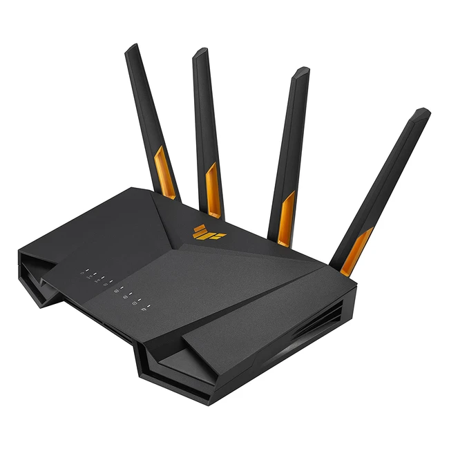 ASUS TUF Gaming AX3000 V2 Dual Band WiFi 6 Router - 25Gbps Port, Mobile Game Mode, Lifetime Free Internet Security, Mesh WiFi Support, Gear Accelerator, Adaptive QoS, Port Forwarding
