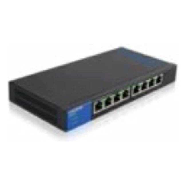 Linksys LGS108P 8-Port Gigabit Unmanaged Network PoE Switch with 4 PoE Ports - Ideal for Business/Home Office IP Surveillance