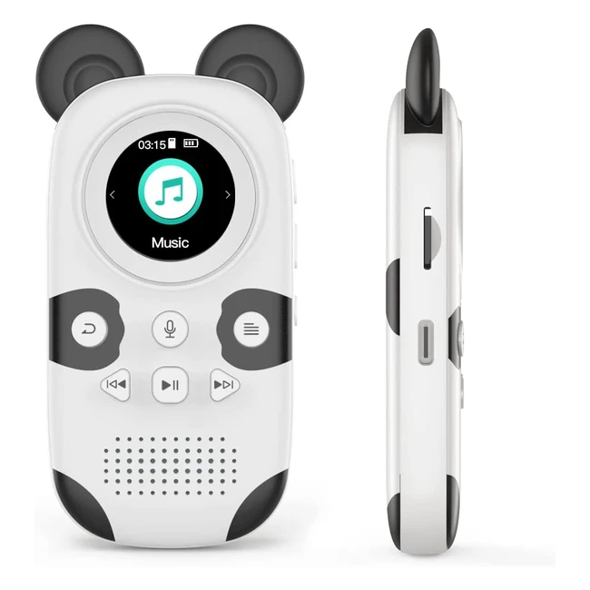 Lecteur MP3 Enfant Panda RUIZU X30 - Bluetooth 5.0, Radio FM, Enregistreur, Podomètre - 16Go Mémoire Interne