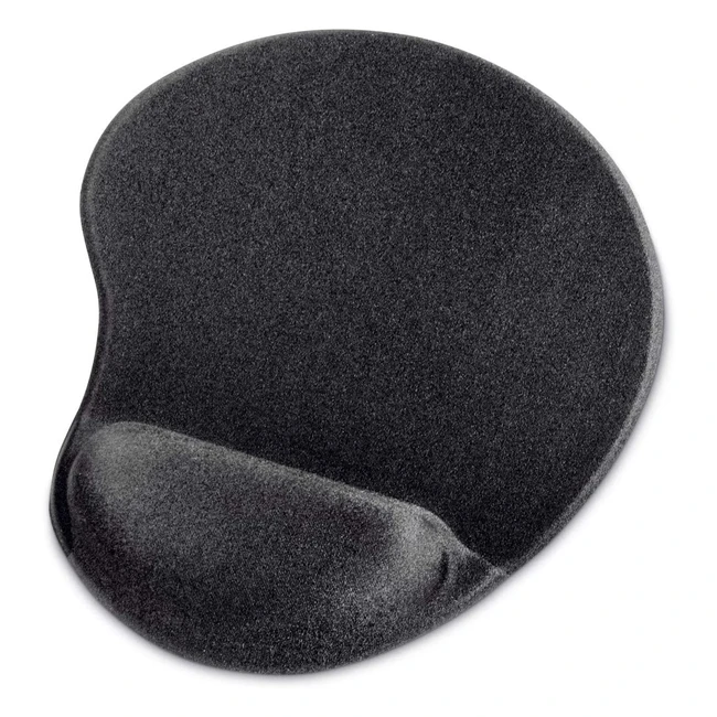 Hama Ergonomic Mouse Pad - Komfortables Arbeiten im Büro mit Memory Foam und rutschfester Unterseite