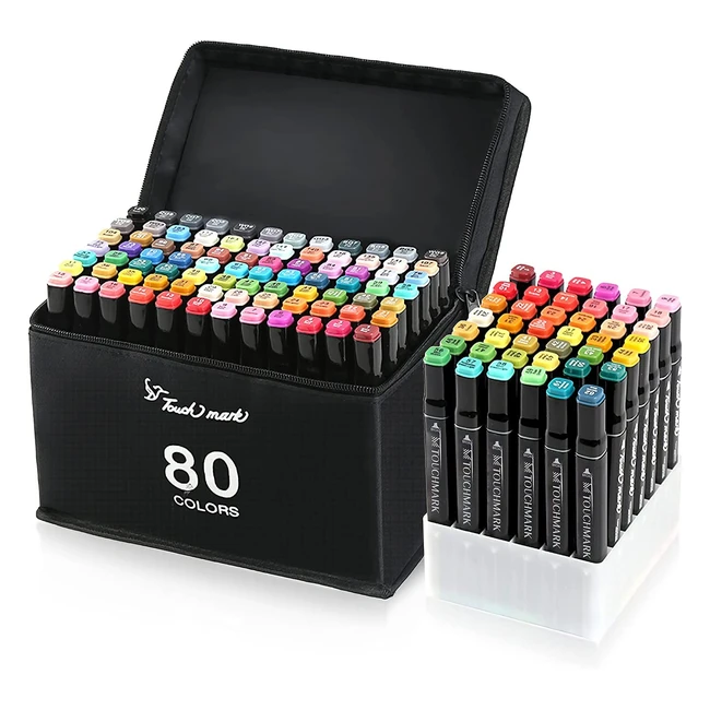 Natruth 80 Colors Art Markers for Drawing - Double Tipped Graphic Marker Pens fo