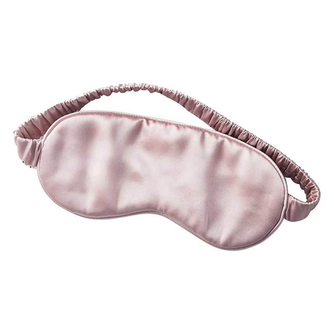 Masque de nuit en soie Yunchi - 100% naturelle 19 mommes - confortable et occultant - pour femme/homme adulte - avec bouchons d'oreilles - rose