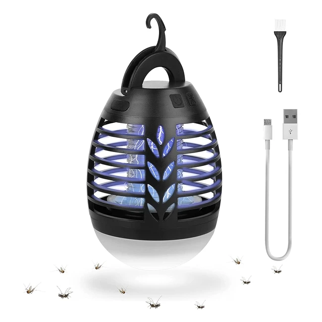 Sendowtek Mosquito Killer Lamp - Portable Waterproof USB Rechargeable 3 Brigh