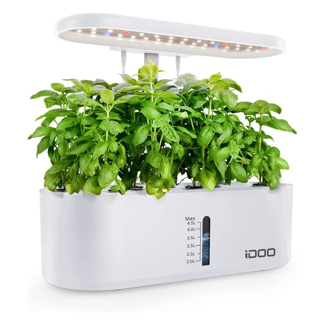 Potager d'intérieur IDOO avec minuterie et LED - 10 pots