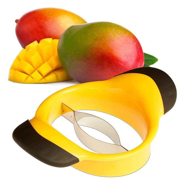 Coupe-Mangue Antidérapant en Acier Inoxydable - Rapide et Efficace