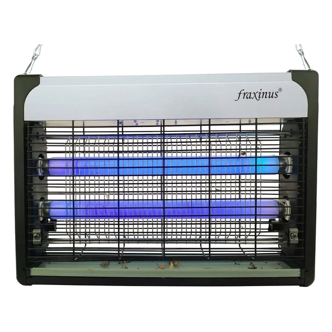Tue-mouche électrique Fraxinus 20W - Anti-moustique UV efficace - Grille puissante 2800V - Sans produits chimiques - Idéal maison bureau restaurant école