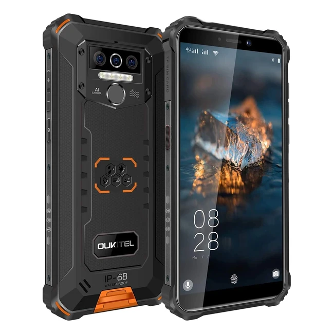 Oukitel WP5 Pro - Smartphone Rugged 2022, Batteria 8000mAh, 4GB RAM, 64GB ROM, Android 10, 4G Dual SIM, 5.5