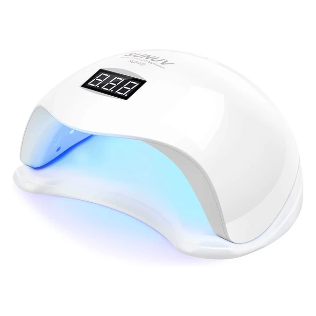 Lámpara UV LED Uñas 36W SunUV - Secador de Uñas Smart 20 para Esmalte de Uñas de Gel con Temporizador, Sensor y Pantalla LCD - Hogar y Salón de Belleza Sun5