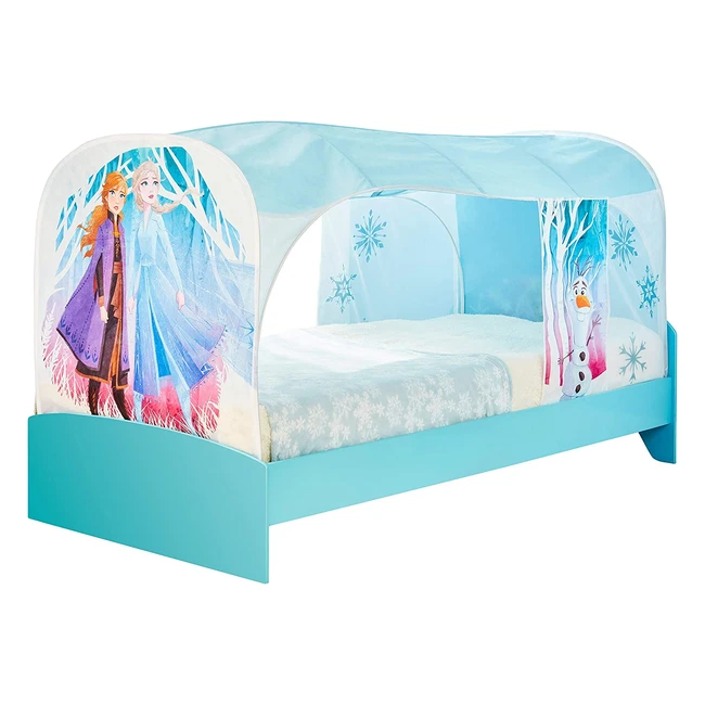 Ciel de lit La Reine des Neiges avec tente de jeu pour lit simple - Imprimé personnages préférés