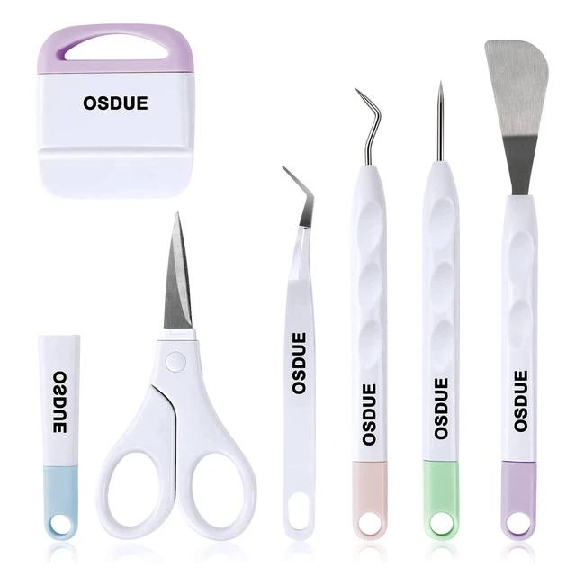 Set di 6 Strumenti per Diserbo in Vinile - Osdue - Acciaio Inossidabile - Ergonomici