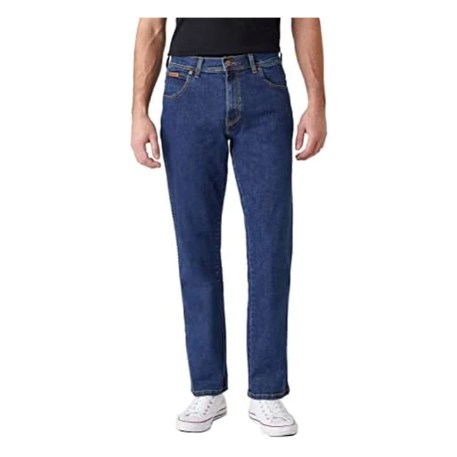 Wrangler Texas Contrast Herren Jeans - Gerade Passform Stretch-Denim W12133009