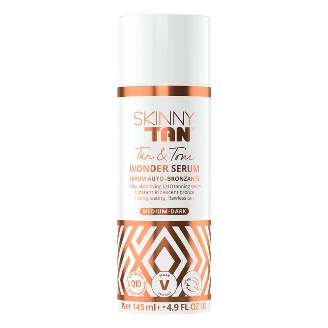 Skinny Tan Wonder Serum - Streak-Free Self Tan with Q10 Vitamin E and Aloe Ver
