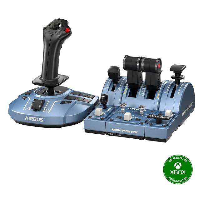 Thrustmaster TCA Captain Pack X Airbus Edition - Xbox Series XS and PC - Ergonomic Replicas of Airbus Sidestick and Throttle Quadrant
