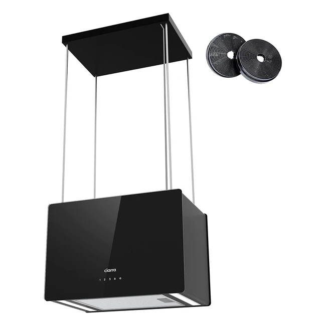 Campana extractora en isla Ciarra CBCB4850 48cm 700mh WiFi y control tctil