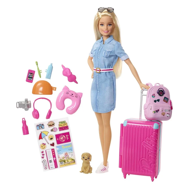 Barbie Reiseset mit Haustiergepäck und Accessoires - Dreamhouse Adventures