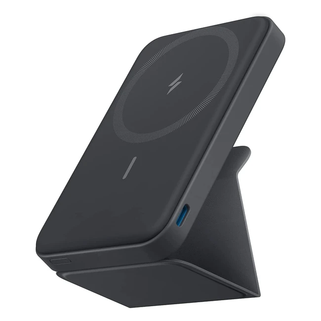 Anker Power Bank 622 - Batteria Magnetica Maggo 5000mAh senza fili e USB-C per iPhone 141312 - Nero