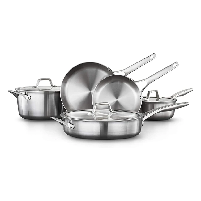 Calphalon Premier Stainless Steel Cookware Set - 8 Pieces