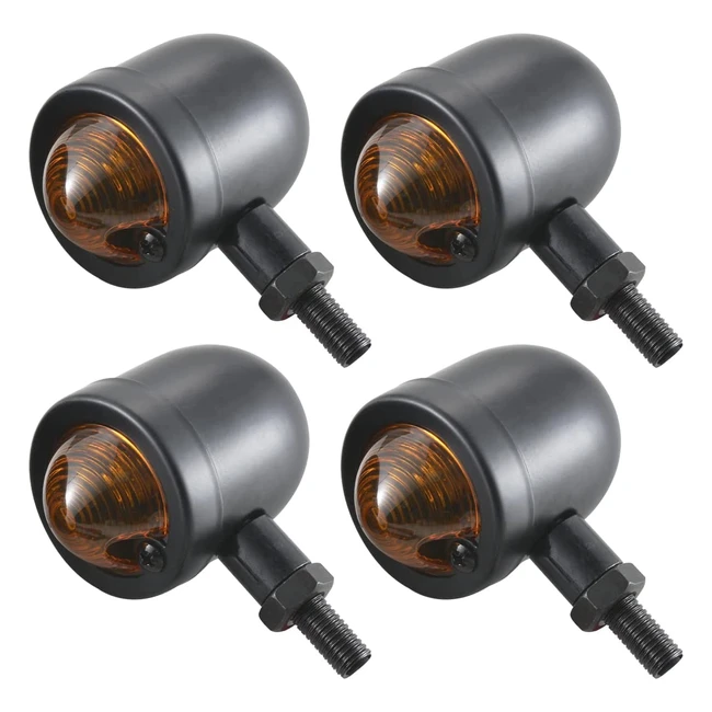 Indicatori di direzione per motocicletta Tuincyn - 4 pezzi, super luminosi, in alluminio anodizzato