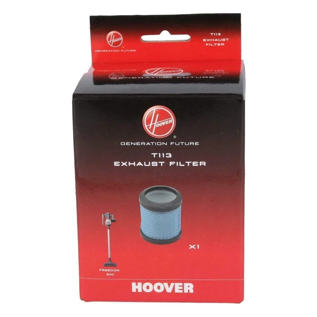 Hoover T113 Exhaust Filter - Extra Filtering for Dust-Free Home Environment - Compatible with Hoover Freedom 2in1 Freedom Handy