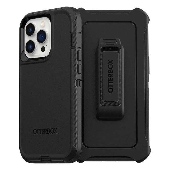 OtterBox Defender iPhone 13 Pro Case - Shockproof, Drop Proof, Ultra-Rugged Protective Case (Black)