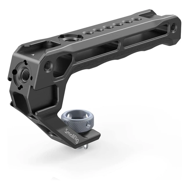 SmallRig Top Handle 3765 mit 16 Positionierungsbohrungen für ARRI, 5 Cold Shoe Adaptern für DSLR Kameras, nur 124g leicht