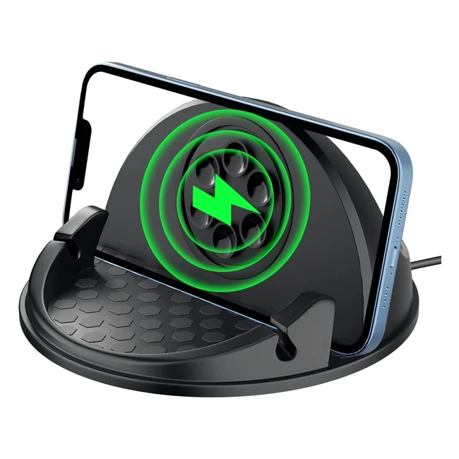 Caricatore wireless auto Beeasy 15W Qi - Ricarica rapida per iPhone e Samsung