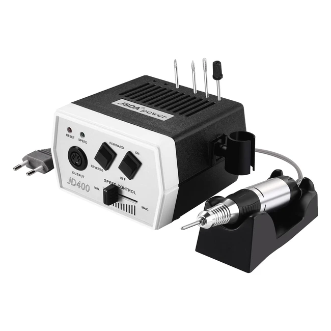 Fresa Elettrica Professionale JSda JD400 con 4 Testine per Manicure e Pedicure