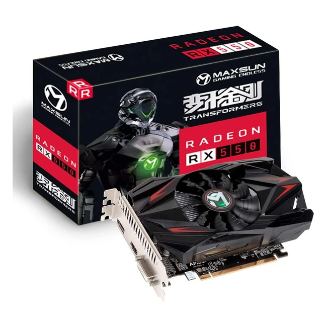 Carte graphique AMD Radeon RX 550 4Go GDDR5 - MAXSUN - ITX - 128 bits - DirectX 12