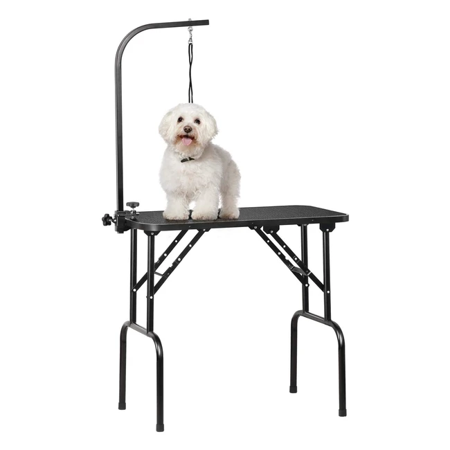 Hundepflegetisch Yaheetech - Hohenverstellbar, Rutschfest, 100 kg Belastbar