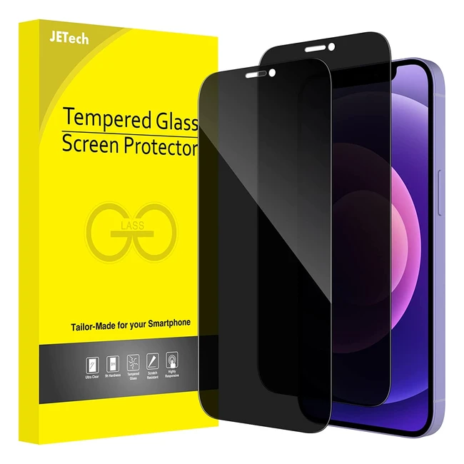 Protector de pantalla para iPhone 12/12 Pro 6.1'' con privacidad y vidrio templado antiespía (2 unidades)