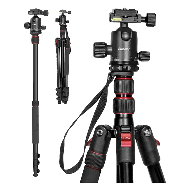 Kompakter SmallRig 3474 Kamerastativ mit 36 mm 360° Kugelkopf für DSLR, Sport- und spiegellose Kameras - 15 kg Traglast