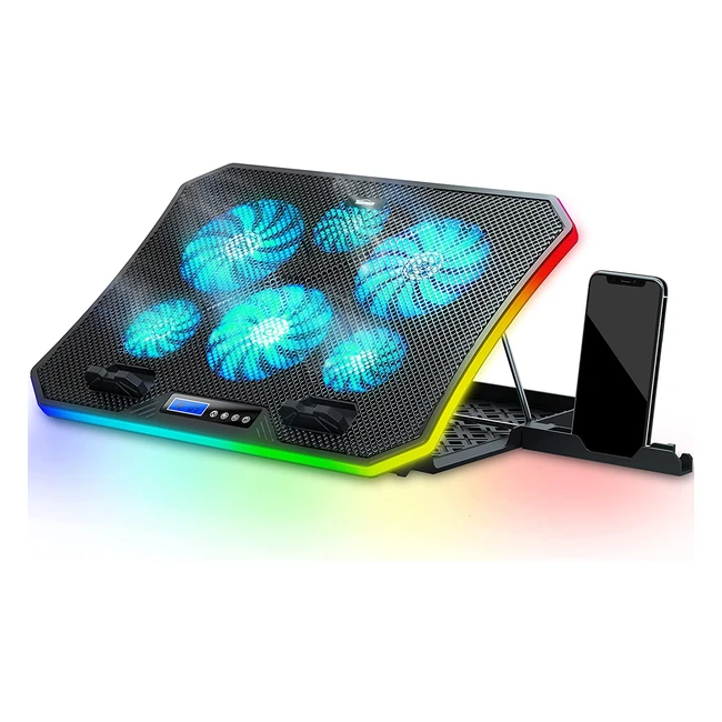 Topmate C12 Laptop Khler RGB Gaming Notebook Khlpads - 8 Hhenverstellbar m